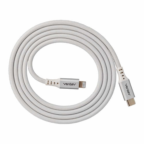 Ventev AC4WHT253045 Charge/Sync Alloy USB-C to Lightning Cable 4ft